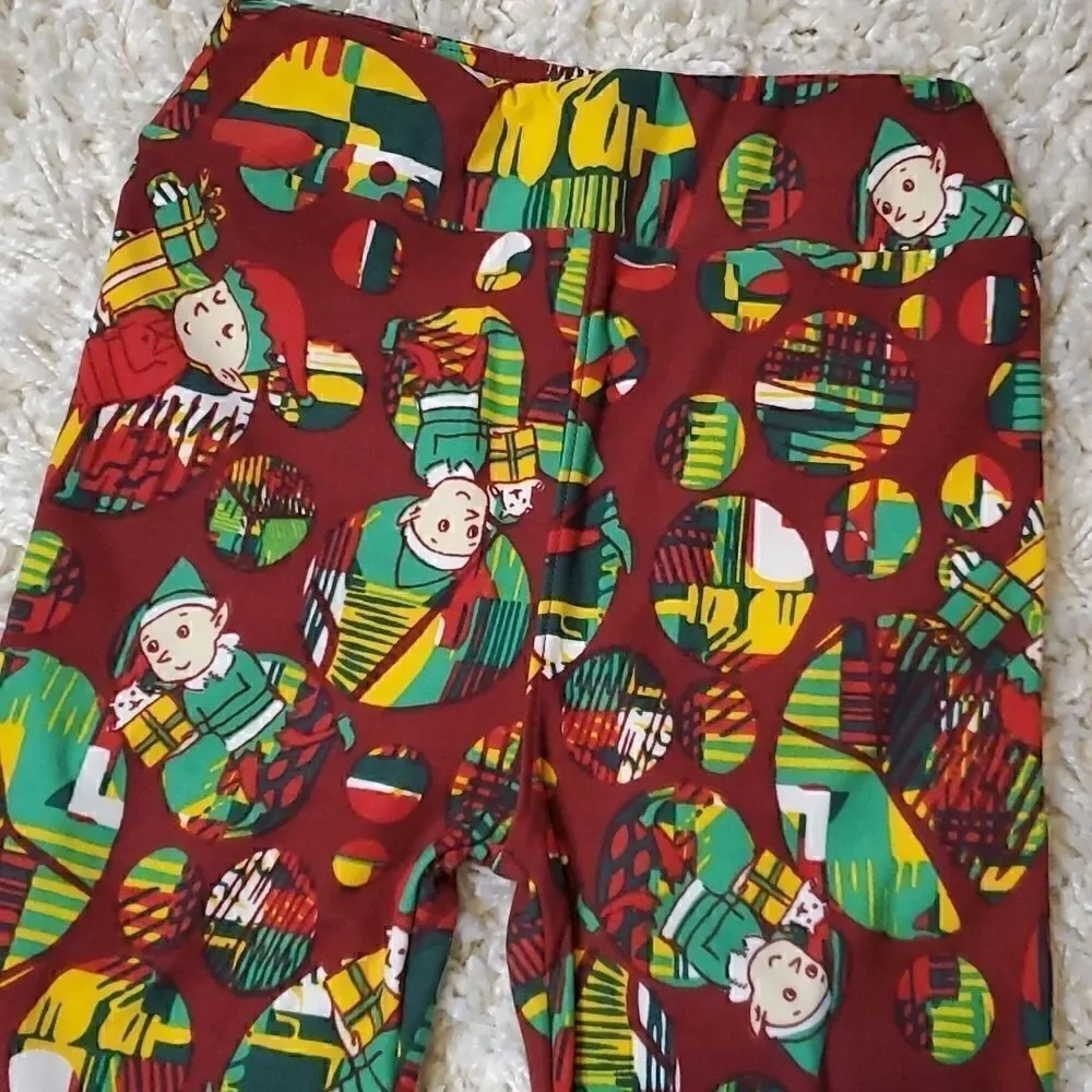 LULAROE Kids Christmas/Holiday Leggings - L/XL